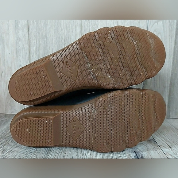 SPERRY TOP-SIDER SYREN GULF DUCK BOOT Black/Grey Plaid Sz 8 Womens - Picture 7 of 8